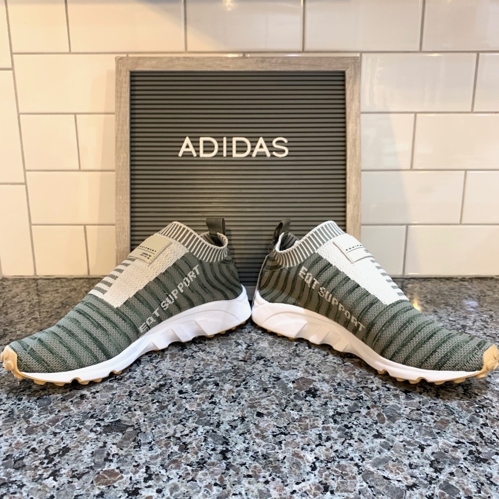 Adidas Women’s EQT Sock Primeknit Cargo-Brown New - Picture 7 of 8